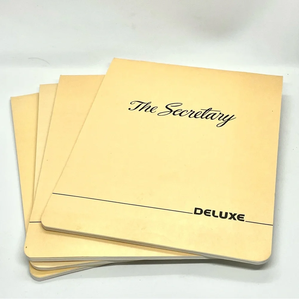 4 DeLuxe The Secretary Bank Checkbook Ledgers Transaction Books Vintage Unused